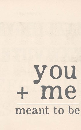 Framed Meant to Be Print