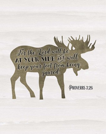 Framed Proverbs 3-26 Print