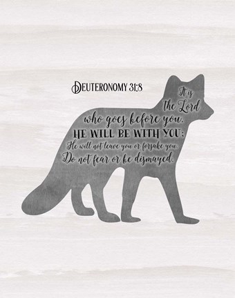 Framed Deuteronomy 31-8 Print