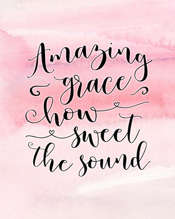 Framed Amazing Grace Print