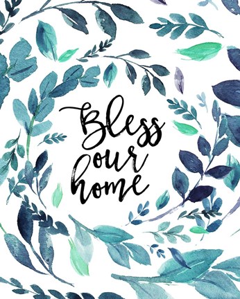 Framed Bless Our Home Print