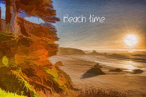 Framed Beach Time Print