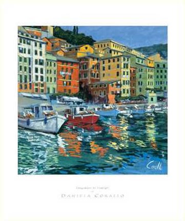 Framed Lungomare di Camogli Print