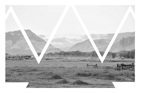 Framed Cattle Country Print