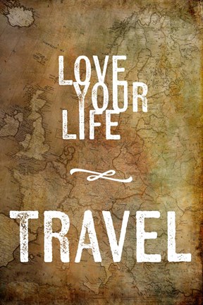 Framed Love Your Life Travel Print
