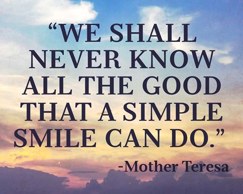 Framed Simple Smile Print