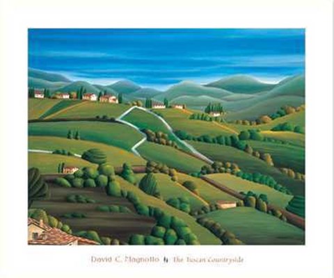 Framed Tuscan Countryside Print
