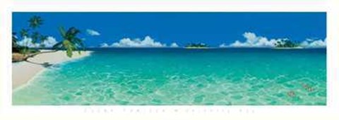 Framed Elena Panizza - Serenity Bay Size 54.5x19.25 Print