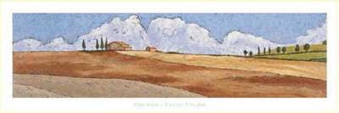 Framed Vallata Toscana Print