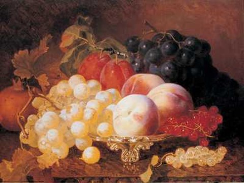 Framed Still Life of Fruits Print