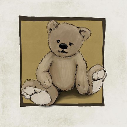 Framed Teddy Bear Print