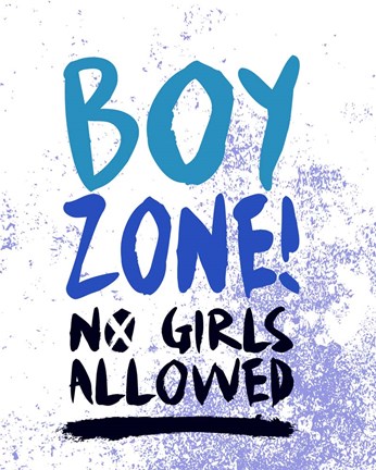 Framed Boy Zone-Grunge Print