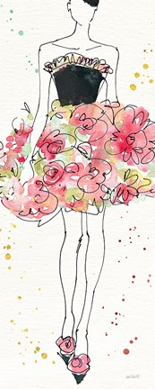 Framed Floral Fashion II Print