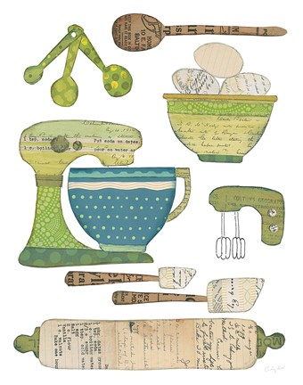 Framed Cook Kitchen I Print