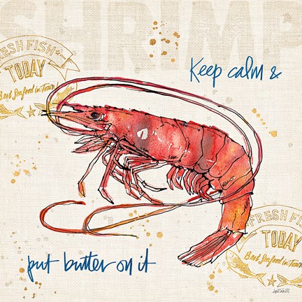 Framed Coastal Catch IV Print