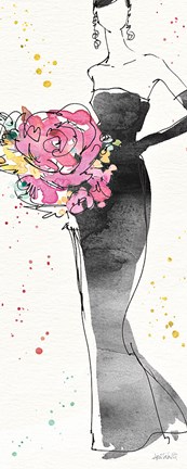 Framed Floral Fashion III Print