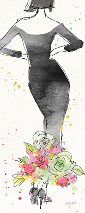 Framed Floral Fashion I Print