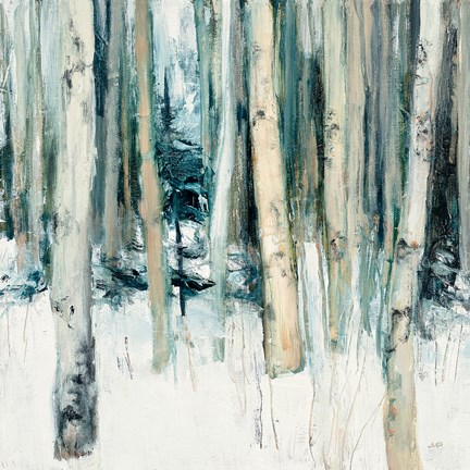 Framed Winter Woods II Print