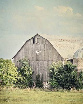 Framed Late Summer Barn II Crop Print