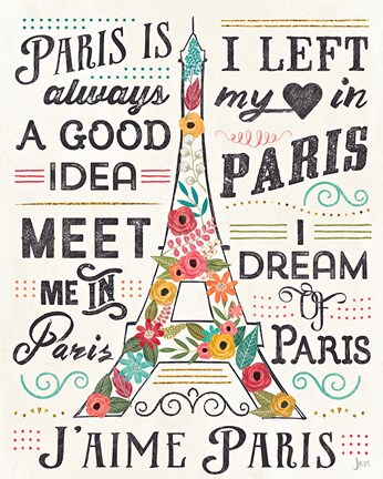 Framed Travel Blossoms I Light Print