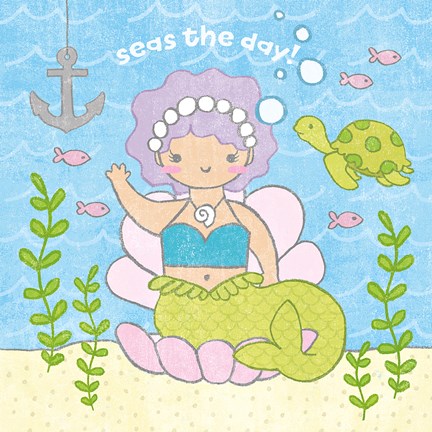 Framed Magical Mermaid III Print