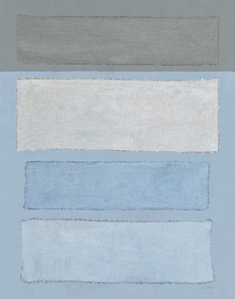 Framed Painted Weaving I FB Print