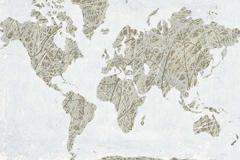 Framed Spinning World Print