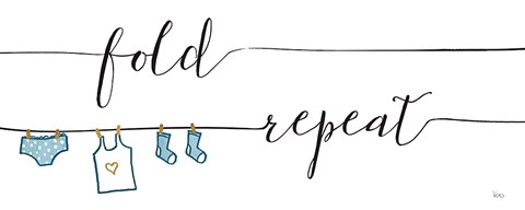 Framed Wash and Dry III Print