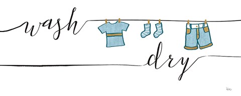 Framed Wash and Dry II Print