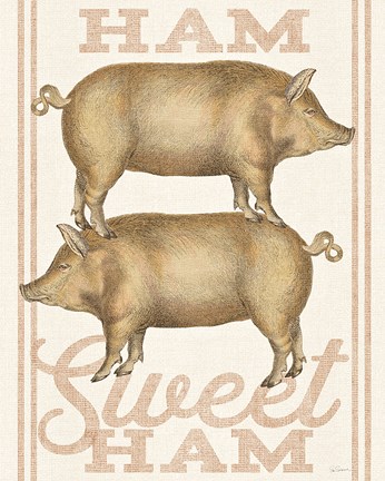 Framed Ham Sweet Ham Print