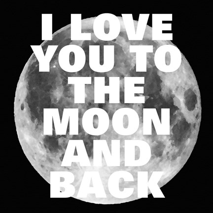 Framed Love You to the Moon and Back Print