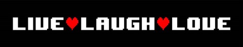 Framed Live Laugh Love -  Black Panoramic Print