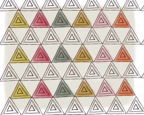 Framed Triangles Print