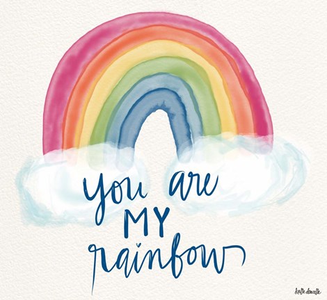 Framed You Are My Rainbow Print