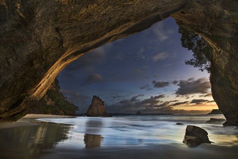 Framed Cathedral Cove Print