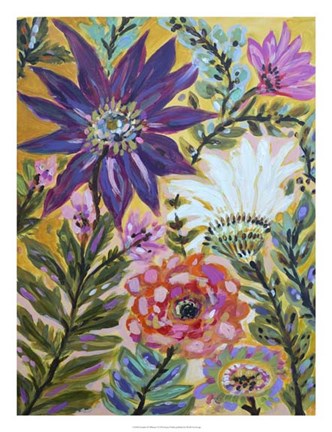 Framed Garden Of Whimsy I Print