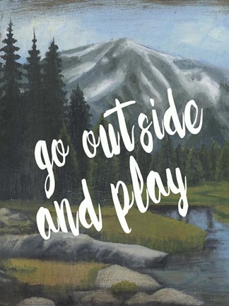 Framed Adventure Typography I Print