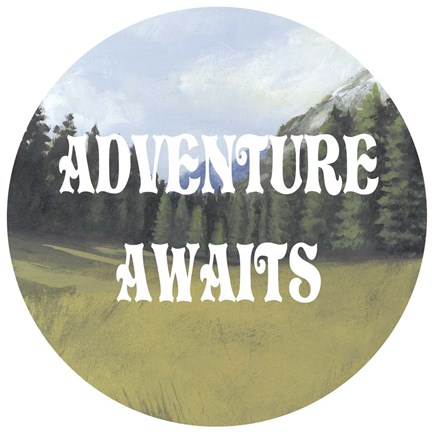 Framed Adventure Typography III Print