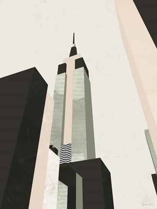 Framed Graphic New York I Print
