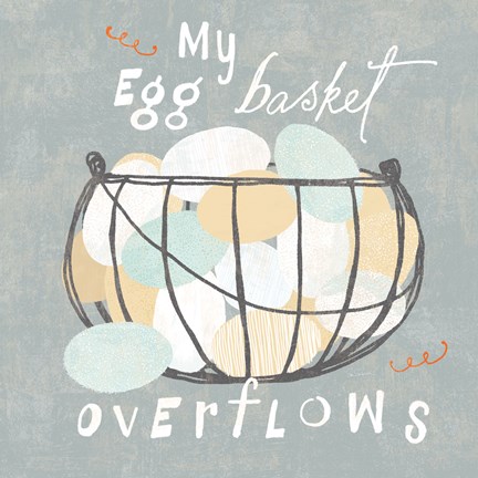 Framed Fresh Eggs III Print