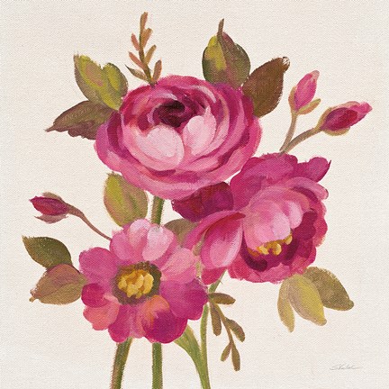 Framed English Garden III Stem Print