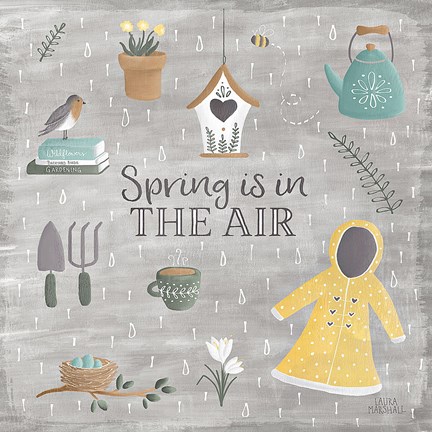 Framed Smitten With Spring I Print