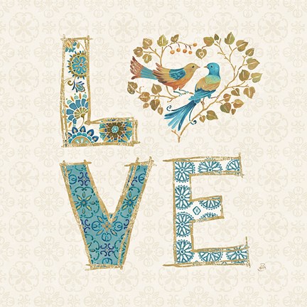 Framed Love Tales IV Print