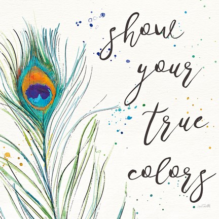 Framed Peacock Garden VII Print