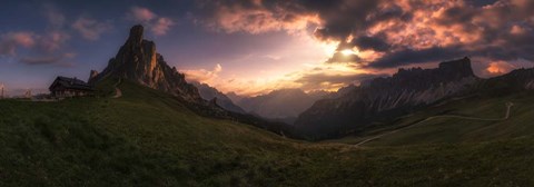 Framed Sunset in the Valley Print