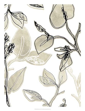 Framed Block Print Contour II Print