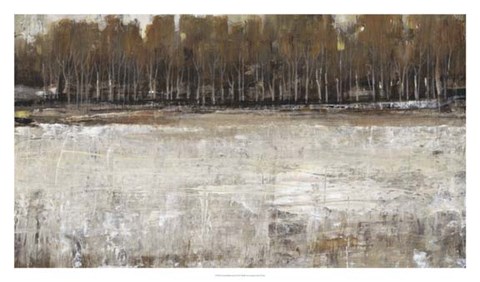 Framed Neutral Reflection I Print