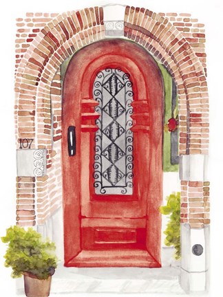 Framed Warm Welcome VI Print