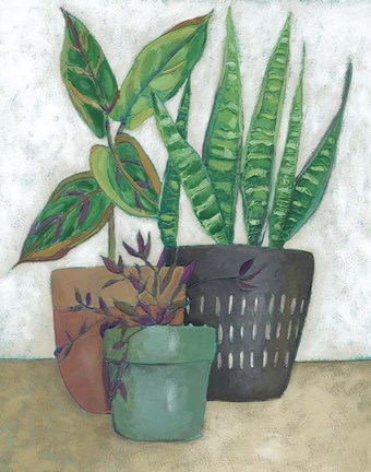 Framed House Garden I Print