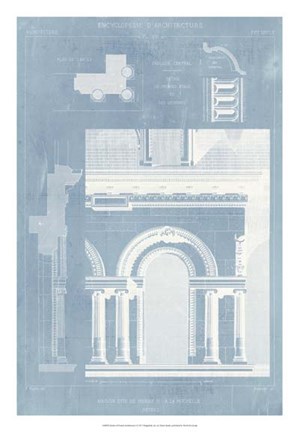 Framed Details of French Architecture I Print